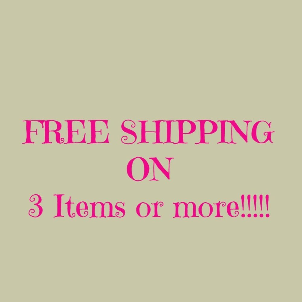 Free shipping on ANY three items or more!
